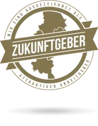 Goldenes Logo Zukunftsgeber