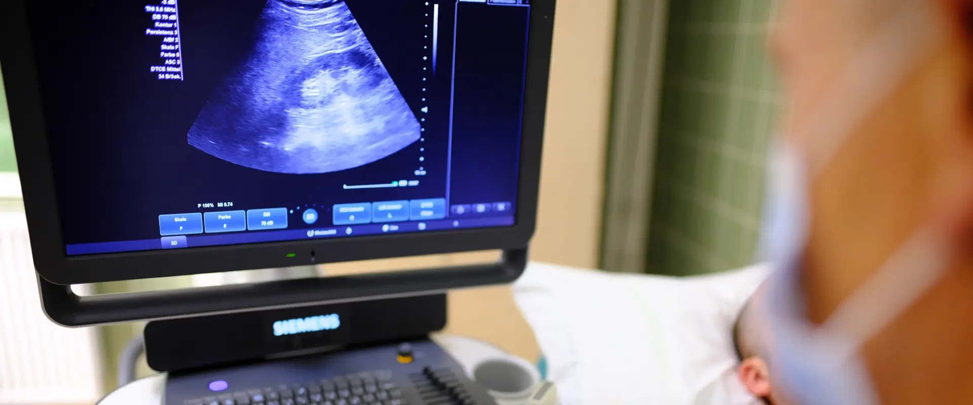 Ultraschall Untersuchung in der Klinik für Innere Medizin